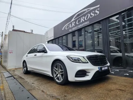 벤츠 S350d 화이트유광 전체랩핑 포인트는? / 광명, 안양, 시흥