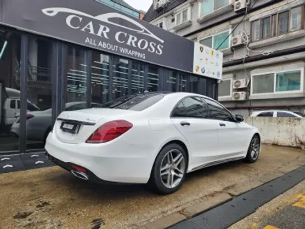 벤츠 S350d 화이트유광 전체랩핑 포인트는? / 광명, 안양, 시흥