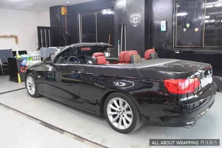 BMW 328i 컨버터블 실내랩핑 랩핑전문점 카크로스 / 경기 광명
