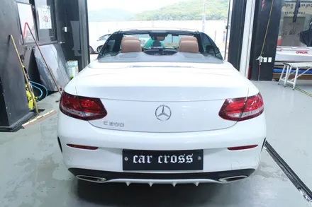 벤츠 w205 c200 카브리올레 리얼카본 실내랩핑! / 경기 광명