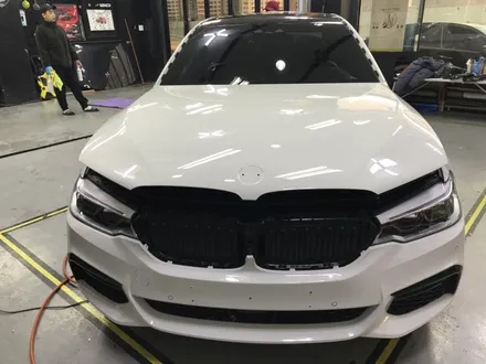 BMW 520D 사틴블랙 전체랩핑 / 경기 광명