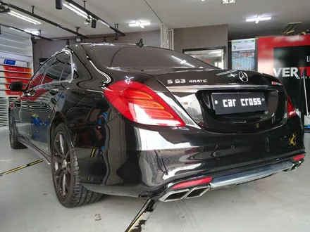 벤츠 S63 AMG 자동차전체랩핑 블랙에서 화이트로? / 광명, 안양, 시흥