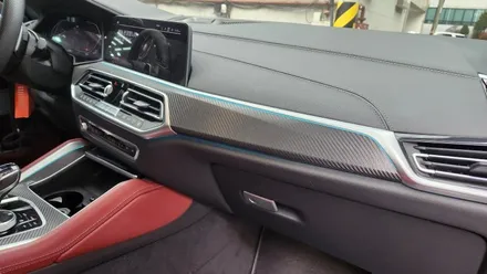 BMW X6 리얼카본 실내랩핑 재시공! / 경기 광명