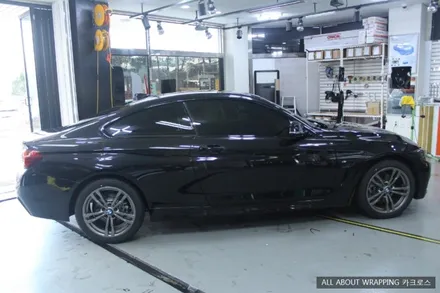 BMW 420D  PPF시공, 라이트필름, 전면그릴 포인트랩핑 시공후기 / 경기 광명