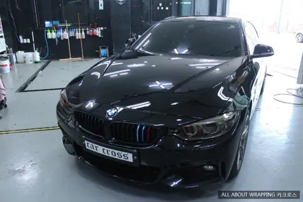 BMW 420D  PPF시공, 라이트필름, 전면그릴 포인트랩핑 시공후기 / 경기 광명
