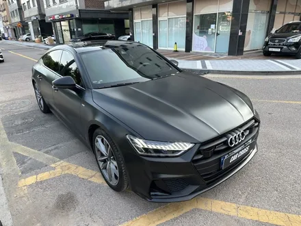 아우디 A7 유광에서 사틴블랙으로 전체랩핑 퍼펙트 / 경기 광명
