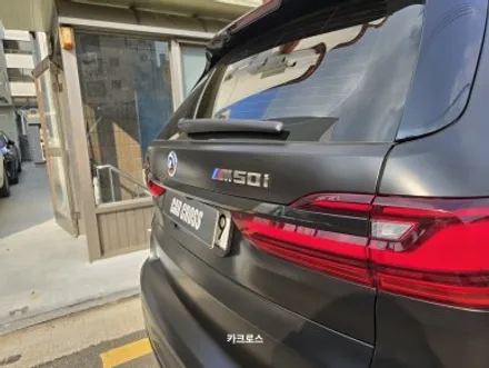 사틴블랙 전체랩핑 BMWX7 (크롬죽이기+루프스킨) / 경기 광명