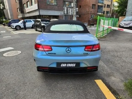 벤츠 S63 AMG 컨버터블, 고광택 판다지블루 전체 랩핑으로 유니크함 부여 / 경기 광명
