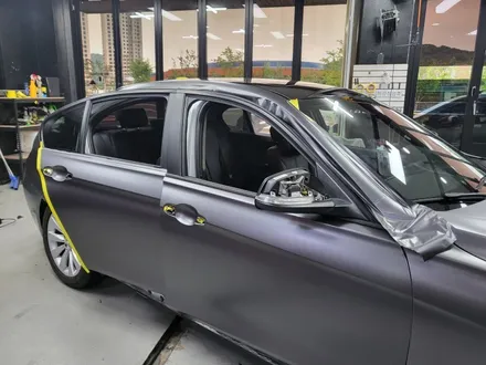BMW 320D 사틴다크그레이 전체랩핑 시공 - 카크로스 - / 광명, 안양, 시흥