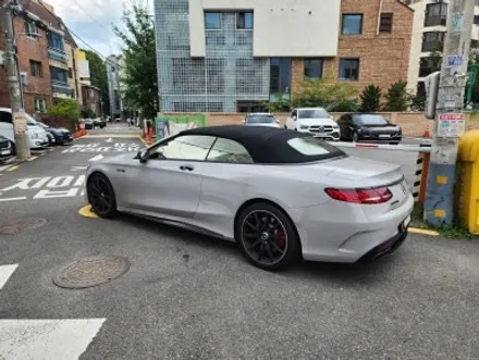 벤츠 S63 AMG 컨버터블, 고광택 판다지블루 전체 랩핑으로 유니크함 부여 / 경기 광명