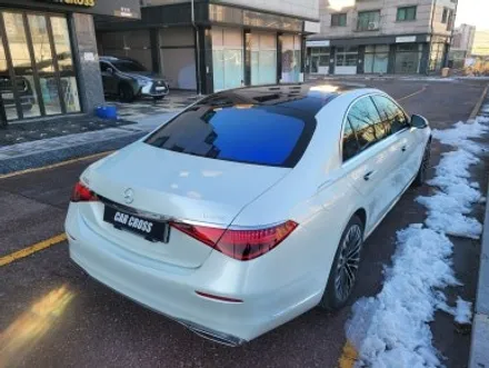 벤츠S클래스 W223 전체랩핑(화이트펄) 드레스업 최고! / 경기 광명
