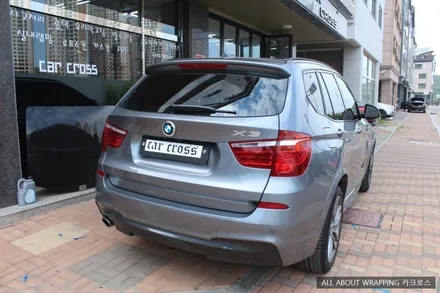BMW X3 사이드미러 및 전면그릴 랩핑 / 경기 광명