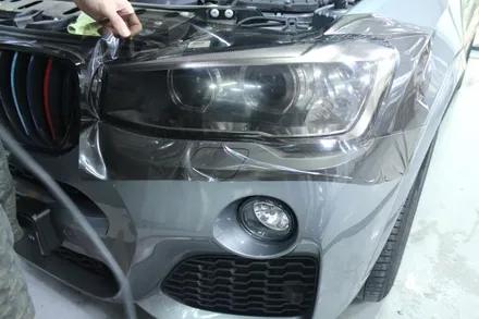 BMW X3 헤드램프 및 테일램프  랩핑 작업 / 경기 광명