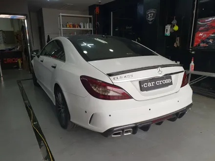 벤츠 CLS 400 사틴화이트 전체랩핑을 제거하다! / 경기 광명