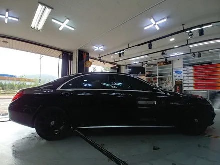 벤츠 S63 AMG 자동차전체랩핑 블랙에서 화이트로? / 광명, 안양, 시흥