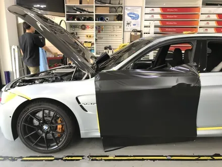 자동차전체랩핑 진수 BMW M3 사틴블랙 풀스킨 / 광명, 안양, 시흥
