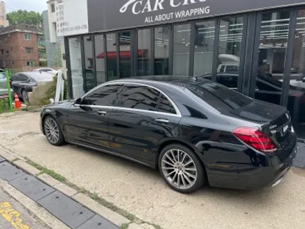 광명랩핑 벤츠 S560전체랩핑 사틴블랙 실내 전동트위터 일체감 교체! / 광명, 안양, 시흥