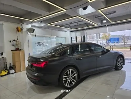 아우디A6 사틴블랙 전체랩핑 및 크롬죽이기 / 경기 광명