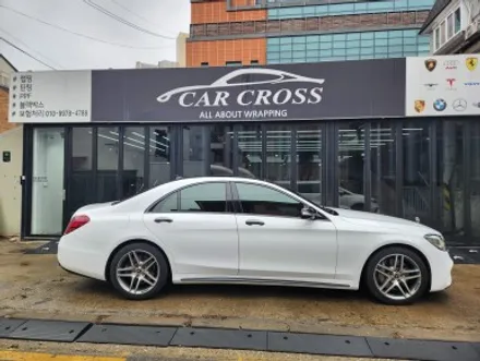 벤츠 S350d 화이트유광 전체랩핑 포인트는? / 광명, 안양, 시흥