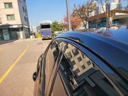 아우디 A6 브릴리언트블랙 타업체 시공 불량필름 제거 후, 크롬죽이기 재시공 후기! / 경기 광명