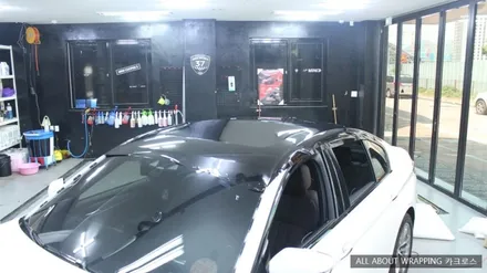 신형 BMW 520d 루프스킨 사이드스컷 시공후기 / 경기 광명