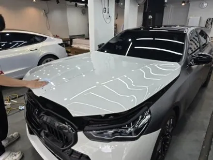 BMW G60 전체랩핑 사틴다크그레이 시공효과! / 경기 광명