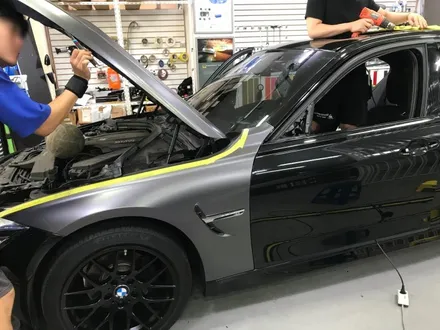 BMW M3(320D) 사틴다크그레이 전체랩핑 새차뽑으셨나요? / 경기 광명
