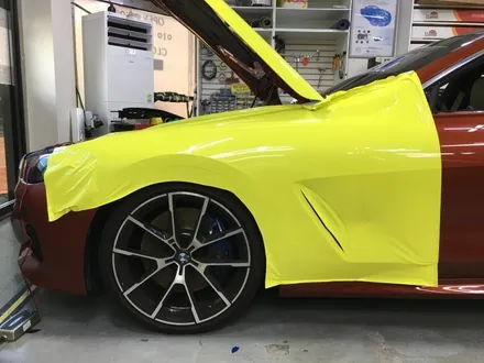 BMW 840d 선셋 오렌지 -> 엠뷸런스 옐로우 전체랩핑 후는? / 광명, 안양, 시흥