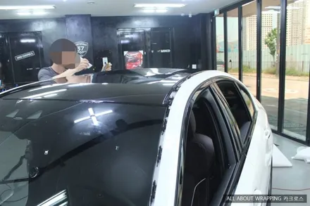 신형 BMW 520d 루프스킨 사이드스컷 시공후기 / 경기 광명