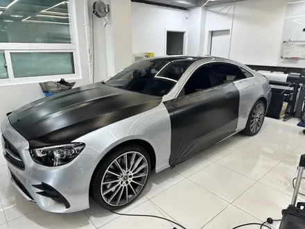 벤츠 E450쿠페 사틴블랙 전체랩핑 / 광명, 안양, 시흥