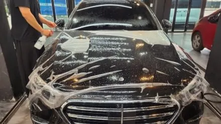 벤츠 W214 E300 본넷패키지 도장면보호부터 시작 / 경기 광명