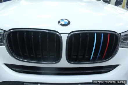 BMW X4 리얼카본 그릴랩핑 및 사이드미러 랩핑 / 경기 광명