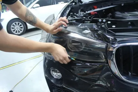 BMW X4 아이나비 QXD1000알파 블랙박스 및 PPF 그릴랩핑! / 경기 광명