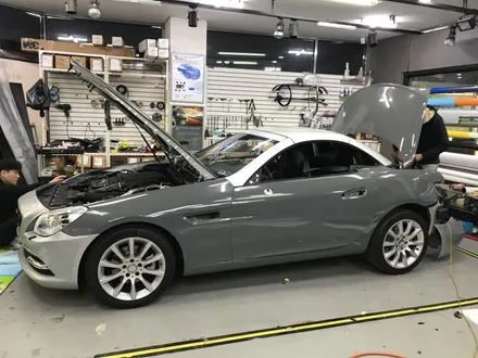 벤츠 SLK 200 다크크레이 전체랩핑 및 가상 배기음 튜닝! / 경기 광명