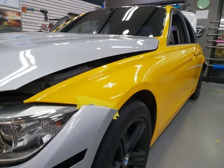 전체랩핑 BMW 320D 에이버리 다크 옐로우 어떻게 바뀌나? / 경기 광명