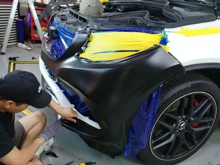 벤츠 GLE쿠페 63 AMG 사틴블랙으로 전체래핑 / 광명, 안양, 시흥