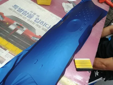 기아 레이 블루 매트 메탈릭( Blue Matte Metallic)전체랩핑 / 광명, 안양, 시흥
