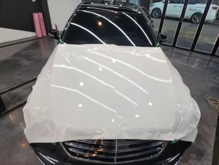 벤츠 S350d 화이트유광 전체랩핑 포인트는? / 광명, 안양, 시흥