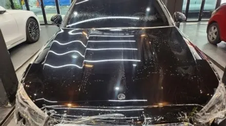 벤츠 W214 E300 본넷패키지 도장면보호부터 시작 / 경기 광명