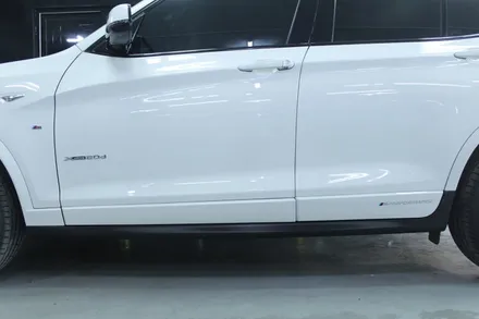 BMW X3 카본 포인트랩핑, 사이드스커트 랩핑 시공후기 / 경기 광명