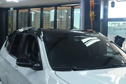 BMW X3 루프스킨 사이드미러 그릴 휀다크롬 필름시공! / 경기 광명