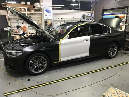 BMW G30 520D(리콜대상아님) 사틴블랙 전체랩핑 포인트! / 경기 광명