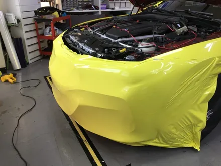 BMW 840d 선셋 오렌지 -> 엠뷸런스 옐로우 전체랩핑 후는? / 광명, 안양, 시흥