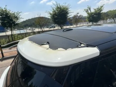 레인지로버 보그 제거시기지난 루프스킨 재시공해야하는 이유! / 경기 광명
