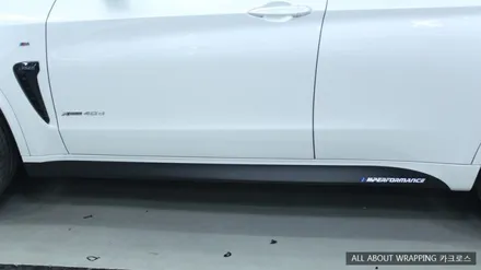 광명랩핑, BMW x5 루프스킨 및 사이드데칼 시공후기 / 경기 광명