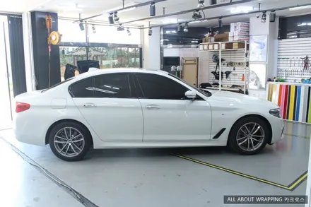 신형 BMW 520d 루프스킨 사이드스컷 시공후기 / 경기 광명