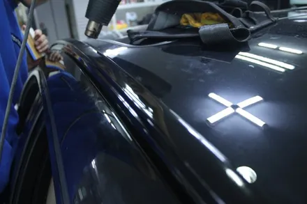 BMW X6 윈도우크롬과 루프렉 랩핑! / 경기 광명