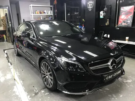 벤츠 CLS 400 사틴화이트 전체랩핑을 제거하다! / 경기 광명