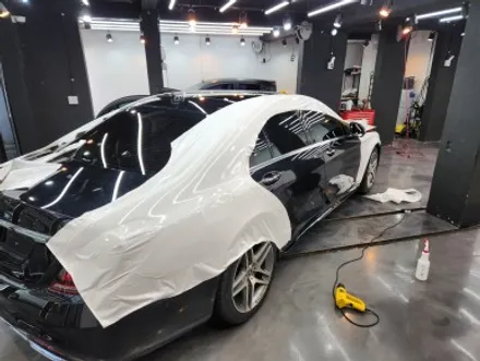 벤츠 S350d 화이트유광 전체랩핑 포인트는? / 광명, 안양, 시흥