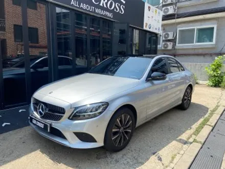 벤츠 C200 블랙PPF 루프스킨시공(포인팅 및 실내랩핑)